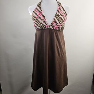 Athleta size medium bathing suit top only. Ties back of neck.